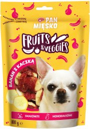 Pan Mięsko Przysmak dla psa Fruits & Veggies Banan z kaczką (dorosły) 100g