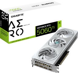 Karta graficzna Gigabyte GeForce RTX 5060 Ti Aero OC 16GB GDDR7 DLSS4 (GV-N506TAERO OC-16GD)