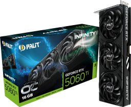 Karta graficzna Palit GeForce RTX 5060 Ti Infinity 3 OC 16GB GDDR7 DLSS4 (NE7506TS19T1-GB2061S)