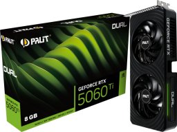 Karta graficzna Palit GeForce RTX 5060 Ti Dual 8GB GDDR7 DLSS4 (NE7506T019P1-GB2062D)