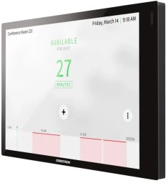 Kamera internetowa Crestron Crestron 7 in. Room Scheduling Touch Screen for Zoom Rooms® Software, Black Smooth, includes one TSW-770-LB-B-S light bar and one TSW-770/1070-MSMK-ANG-B-S multisurface mount kit