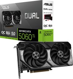Karta graficzna Asus Dual GeForce RTX 5060 Ti OC 8GB GDDR7 DLSS4 (DUAL-RTX5060TI-O8G)