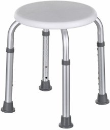 ActionMed Taboret prysznicowy okrągły aluminiowy