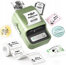 Drukarka etykiet Niimbot NIIMBOT Drukarka Termiczna NAKLEJKI Bluetooth B21 PRO Wydruk 2KOLORY 300dpi