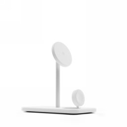 Ładowarka Twelve South Twelve South HiRise 3 Deluxe (2024) - stojąca ładowarka bezprzewodowa Qi2 do trzech urządzeń kompatybilna z MagSafe (white)