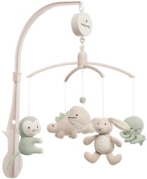 Clementoni Baby's only musical carousel animals 0+ Laurel green/ Warm linen BO-815.023.062.50