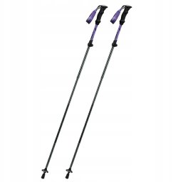 Static Control Kijki trekkingowe Qunature nordic walking aluminiowe 110 - 130 cm - fioletowe