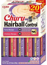 Inaba Foods INABA CAT CHURU HAIRBALL VARIETY przysmak dla kota 20x14g (280g)