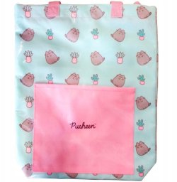 Pusheen TORBA NA RAMIE 33X41X8 PUSHEEN MINT FO