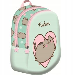 Derform PLECAK 23X28X13 1ZAM 3KIESZ PUSHEEN MINT FOL