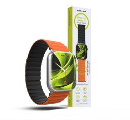 Mobile Origin Mobile Origin Magnetic Watch Strap II, orange/black - Apple Watch 49mm/46mm/45mm/44mm