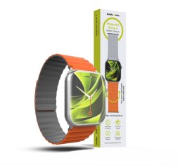 Mobile Origin Mobile Origin Magnetic Watch Strap II, orange/grey - Apple Watch 49mm/46mm/45mm/44mm