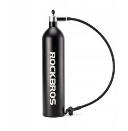 RockBros Zbiornik ciśnieniowy Rockbros do pompowania opon bezdętkowych tubeless 200 PSI 1.2l - czarny