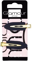 Glamour GLAMOUR_Spinki do makijażu Czarne 2szt