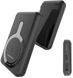 Powerbank Denmen Powerbank Denmen PD+ MagSafe 10000mAh 15W Bezprzewodowy Czarny