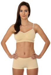 Brubeck Biustonosz Comfort Cotton beżowy r. 70B (BR00012A)