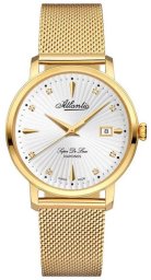 Zegarek Atlantic Zegarek Super De Luxe 29355.45.27 Damski Diamenty .