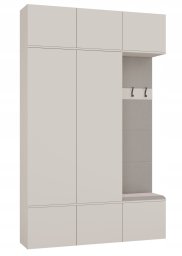 Goodhome Garderoba HAGA III 2Sz1W KASZMIR 2x Szafa + Wieszak