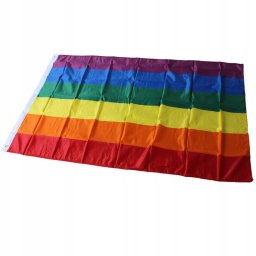 Guirca FLAGA TĘCZOWA Tęcza PELERYNA LGBT DUŻA 90x150cm