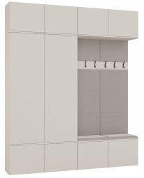 Goodhome Garderoba HAGA IV 2Sz2W KASZMIR 2x Szafa + 2x Wieszak