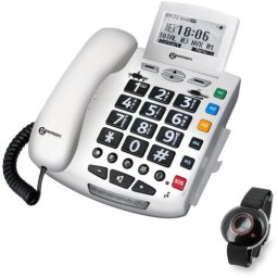 Telefon stacjonarny Geemarc Telefon alarmowy z komunikatem głosowym