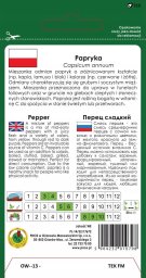 Seklos LT PNOS Mieszanka nasion | Papryka Słodka | Opakowanie 0,6g