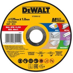 Dewalt tarcza do cięcia wielu materiałów -125 x 22,23 x 1,0 mm