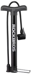 RockBros Pompka rowerowa podłogowa 120psi / 8bar końcówki do piłek materacy - czarna Pompka rowerowa podłogowa 120psi / 8bar końcówki do piłek materacy - czarna