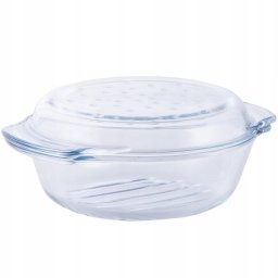 Simax NACZYNIE ŻAROODPORNE OKRĄGŁE Z POKRYWĄ 1,8L GRILL&DROP