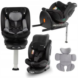 Fotelik samochodowy MoMi FOTELIK SAMOCHODOWY GOCAR od 40 do 135 cm BLACK GREY 5906601700699