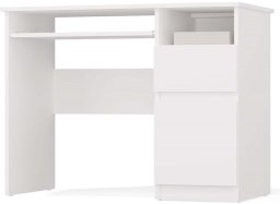 Topeshop Biurko PORTO PRAWE BIAŁY