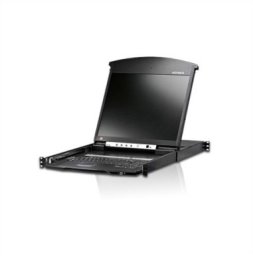 Konsola KVM Aten Przełącznik KVM Over-IP ATEN KL1516AiN, 48 cm TFT, VGA, PS/2-USB przez Cat 5, 16 portów, układ US