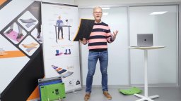 Gymba -deska aktywacyjna i piłki do masażu niebieski