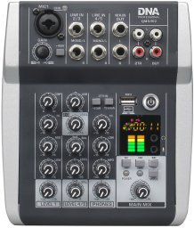 DNA DNA QMX502 analogowy mikser dźwięku 5 kanałów Blue