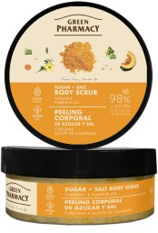 Green Pharmacy Peeling cukrowo-solny do ciała - kurkuma + olejek dyniowy 200ml