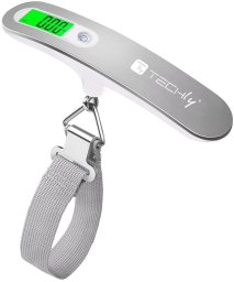 Techly Elektroniczna ręczna waga podróżna, udźwig 50kg