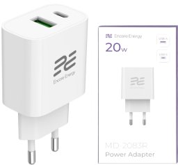 Ładowarka Kaku Nowa ładowarka sieciowa Encore Energy PD 3.0 Quick Charge 4.0 USB-A USB-C 20W adapter MD-2083R