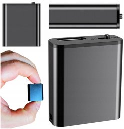 Dyktafon Luxury Mini Dyktafon Szpiegowski Mały 16GB Detekcja DSP Magnes Brelok Zawieszka HQ