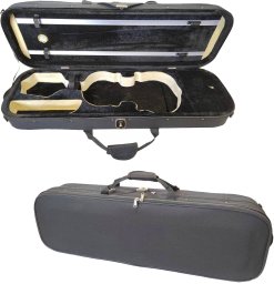 ArsNova HARD BAG QY200 FUTERAŁ POKROWIEC NA SKRZYPCE 4/4 HIGROMETR WELUR CZARNY