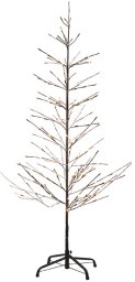 Dekoracja świąteczna Sirius Sirius Isaac Tree, H2,1m Ø60cm, brown/snowwhite