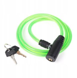 MasterLock Linka zabezpieczająca do roweru (średnica 8mm, L-1000mm, 2 klucze)