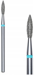 ART.ROZNE Staleks frez do paznokci-diamentowy płomyk 2.1/8mm (niebieski) 1szt
