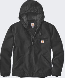 Kurtka męska Carhartt Kurtka Carhartt Washed Duck Sherpa Lined Black
