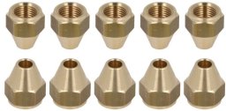 TDM BRASS MALE HOSE NIPPLE FOR LPG 1/2IN X10 NICK