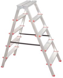 Hailo 2-SIDED ALUMINIUM FOLDING STAIRS 7-STEP