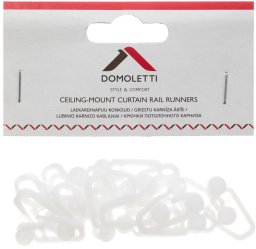 Domoletti CEILING CURTAIN TRACK HOOKS 20 PCS.