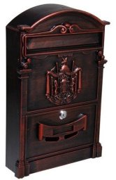 METH MAILBOX PW-550AL 256X87X410 ANT BRASS