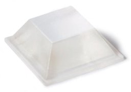 Durable ADHESIVE BUMPERS 20X20 H7 TRANSP 9 PCS