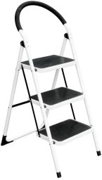 Semilac 3 STEP STEEL LADDER BL-C103 WHITE