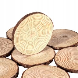 ITIMPORT .DREWNIANA PODKŁADKA 10-12cm XL Ozdoba ŚCIANY STÓŁ